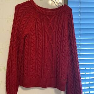 Cable knit sweater